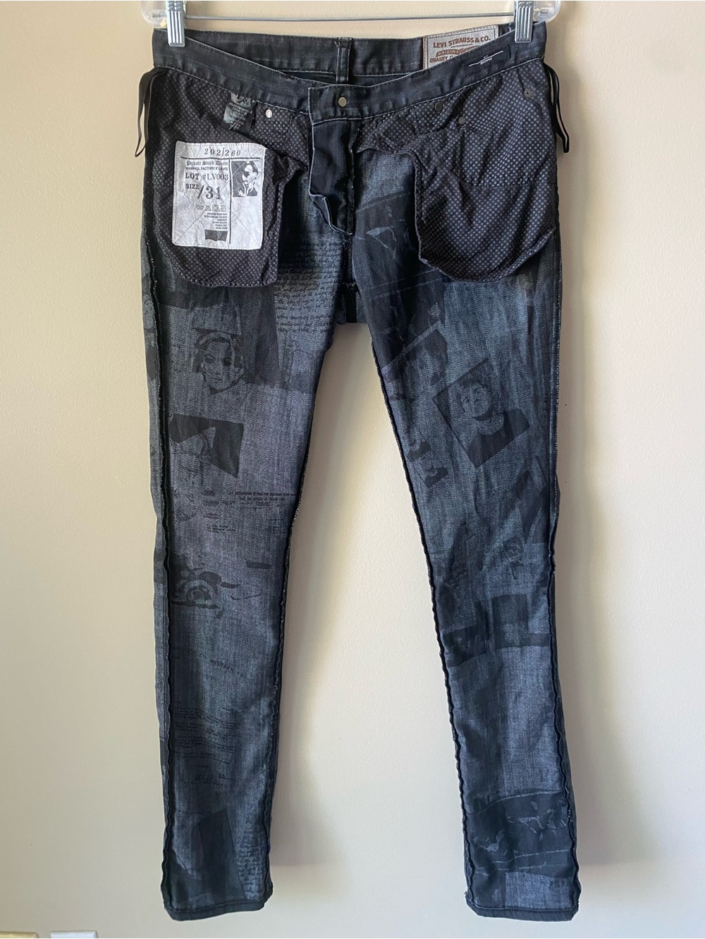 Rare Andy Warhol Factory x Levis Private Stock Denim 31x34, 202 / 260 - Picture 8 of 16